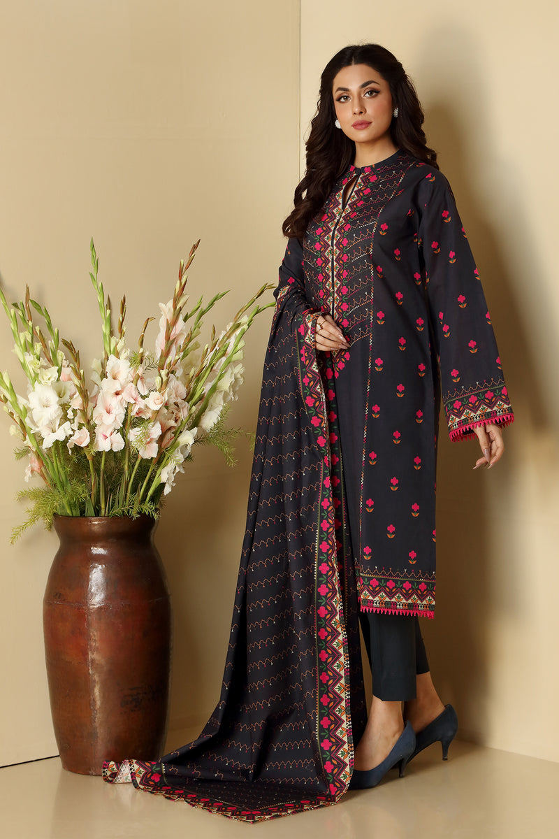 PRINTED KHADDAR 2 PCS
