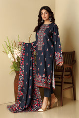 PRINTED KHADDAR 3 PCS