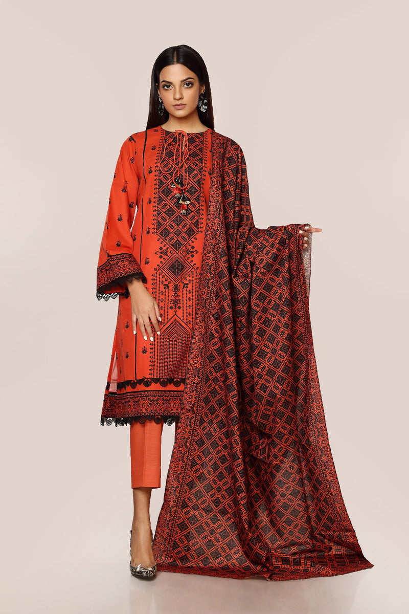 PRINTED KHADDAR 3 PCS