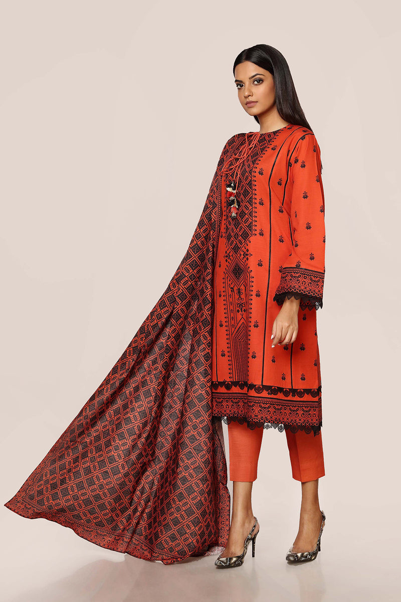 PRINTED KHADDAR 3 PCS