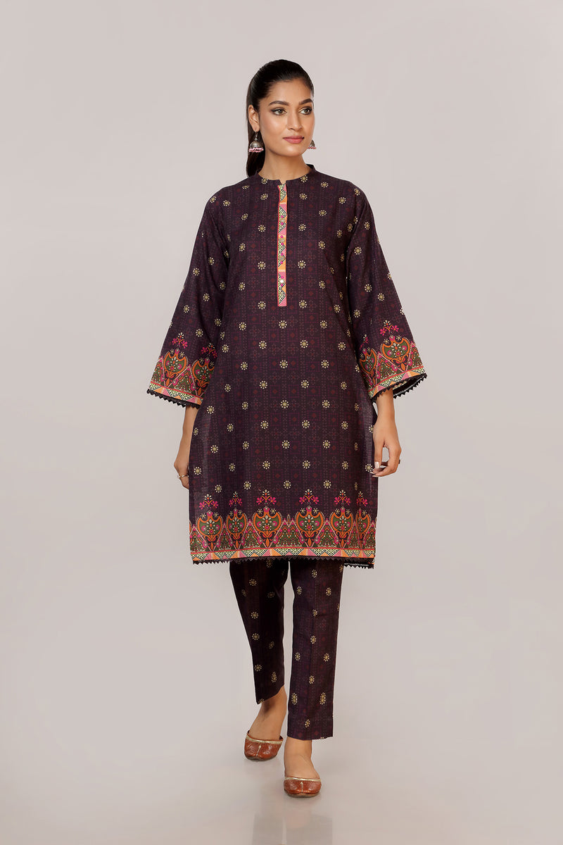 PRET PRINTED KHADDAR 2 PCS