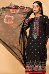 EMBROIDERED & PRINTED LAWN 2 PCS (UNSTITCHED)