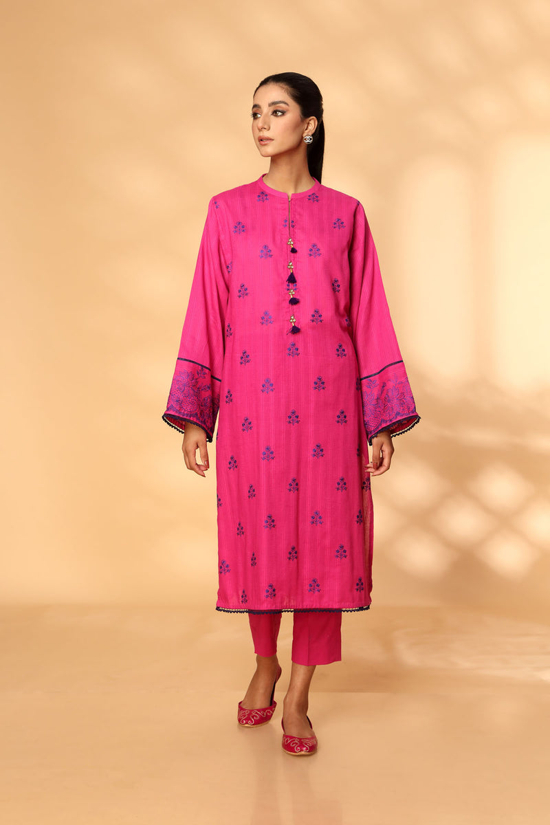 PRET EMBROIDERED COTTON JACQUADRD 2 PCS