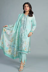 PRINTED & EMBROIDERED LAWN 3 PCS