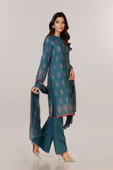 EMBROIDERED  KARANDI LAWN 3PCS