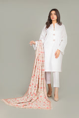 EMBROIDERED  KARANDI LAWN SHAWL