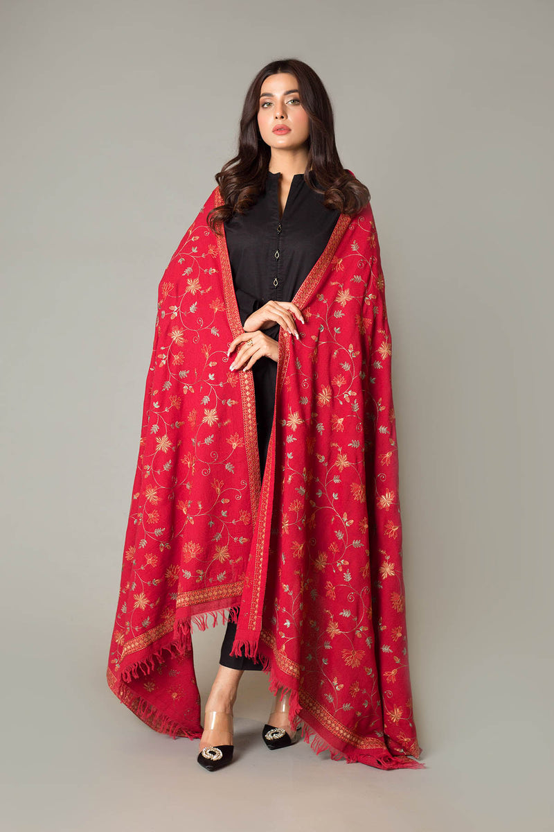 EMBROIDERED  KARANDI LAWN SHAWL