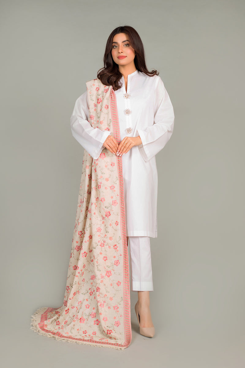 EMBROIDERED  KARANDI LAWN SHAWL