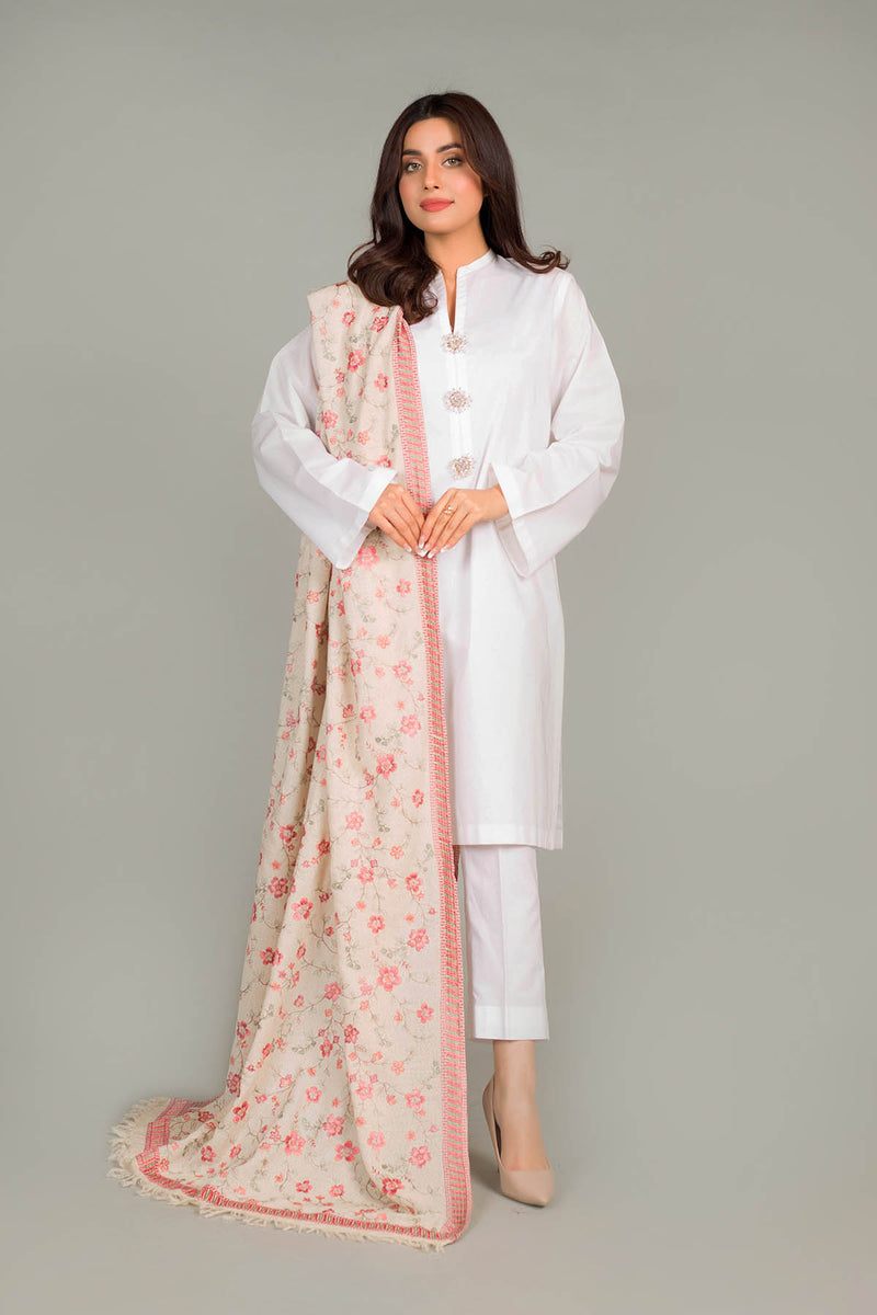 EMBROIDERED  KARANDI LAWN SHAWL