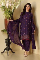 EMBROIDERED COTTON KARANDI 3PCS