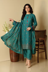 EMBROIDERED COTTON KARANDI 3PCS