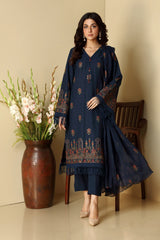 EMBROIDERED COTTON KARANDI 3PCS
