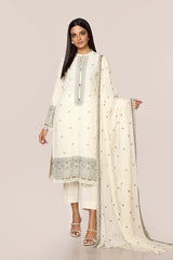 EMBROIDERED COTTON KARANDI 3PCS