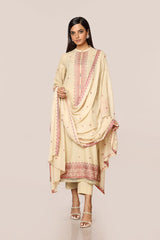 EMBROIDERED  KARANDI LAWN 3PCS