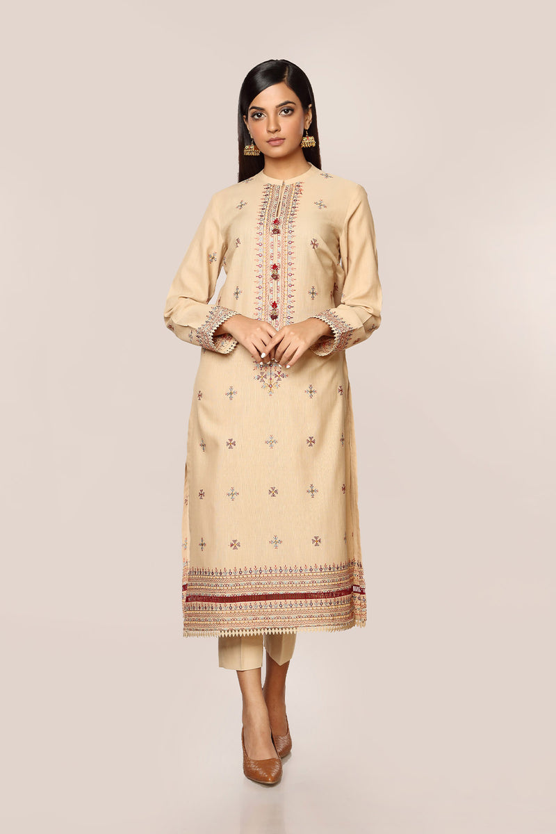 EMBROIDERED  KHADDAR 2PCS