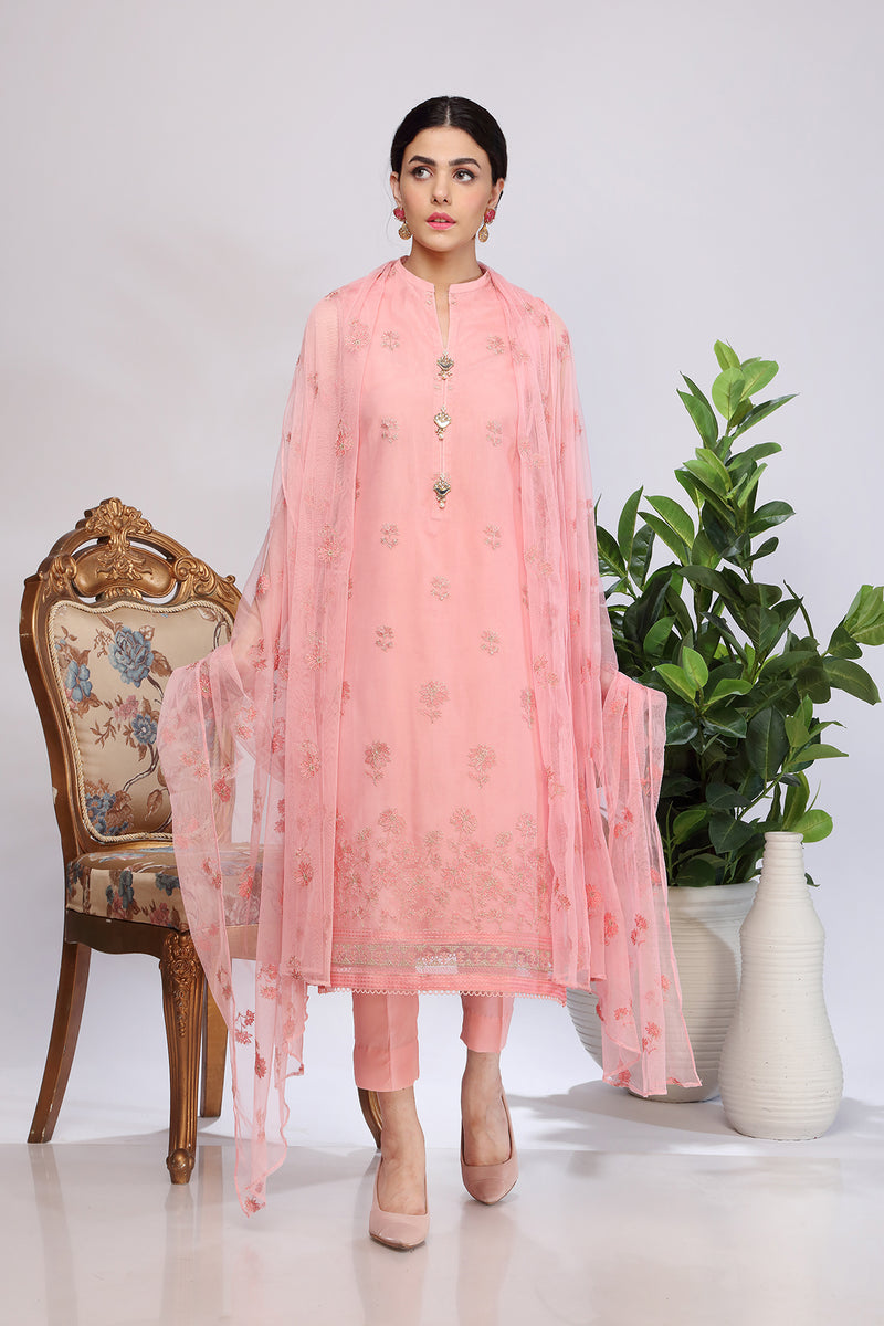 EMBROIDERED  POLYESTER NET 2 PCS