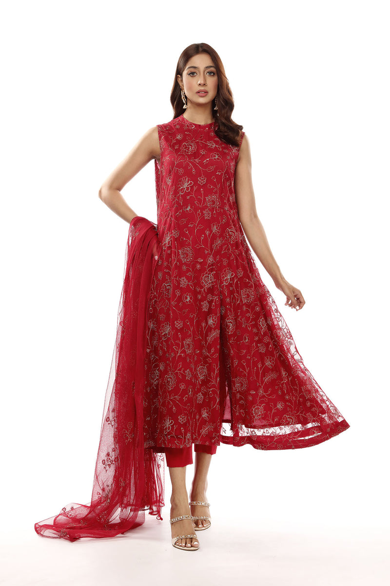 EMBROIDERED POLYESTER NET 2 PCS