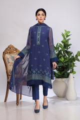 EMBROIDERED  CHIFFON 2 PCS