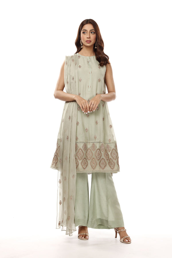 EMBROIDERED  CHIFFON 2 PCS