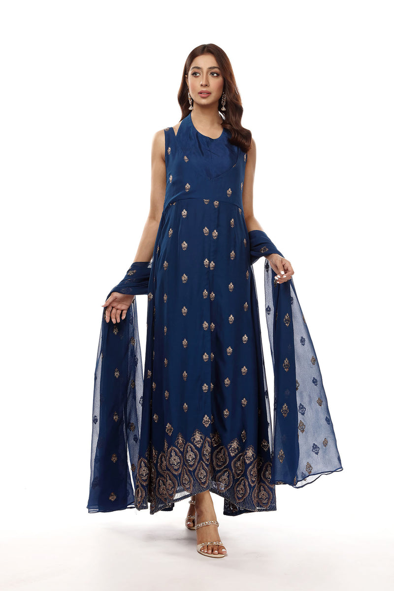 EMBROIDERED  CHIFFON 2 PCS