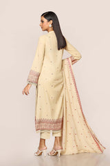 EMBROIDERED  KARANDI LAWN 3PCS