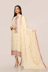 EMBROIDERED  KARANDI LAWN 3PCS
