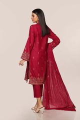 EMBROIDERED  KARANDI LAWN 3PCS
