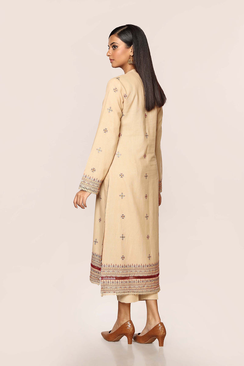 EMBROIDERED  KHADDAR 2PCS