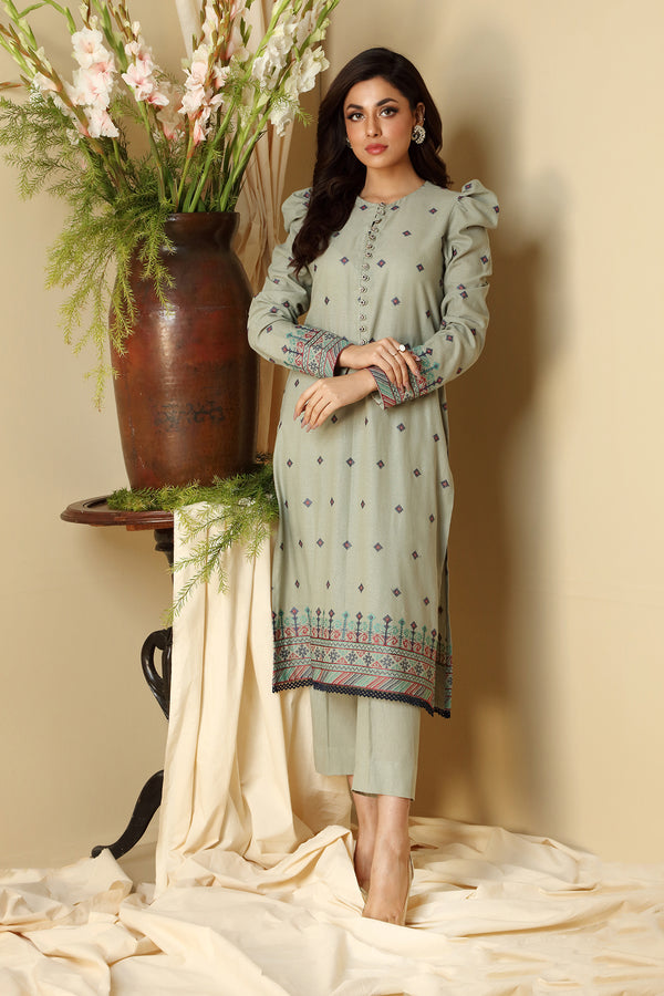 EMBROIDERED KARANDI LAWN 2PCS