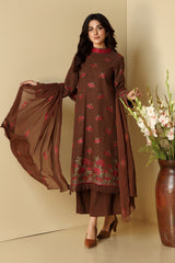 EMBROIDERED COTTON KARANDI 3PCS