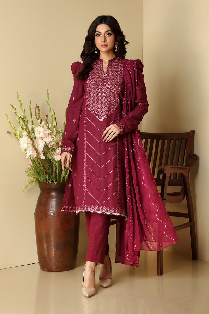 EMBROIDERED COTTON KARANDI 3PCS