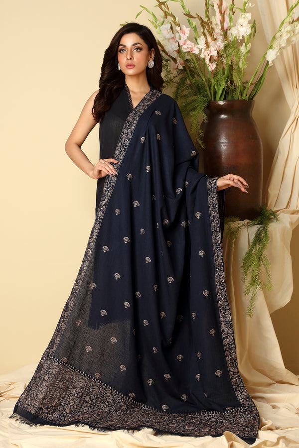 EMBROIDERED KARANDI LAWN SHAWL