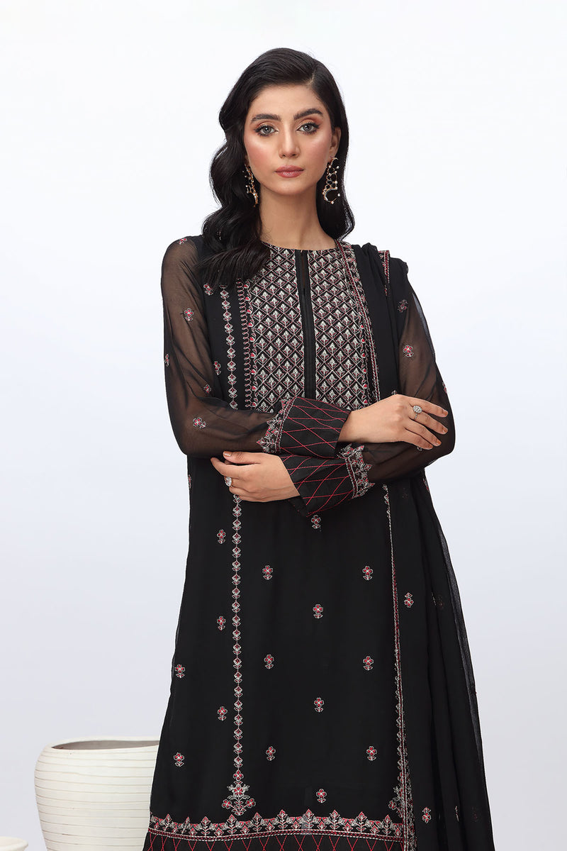 EMBROIDERED CHIFFON 2 PCS (UNSTITCHED)