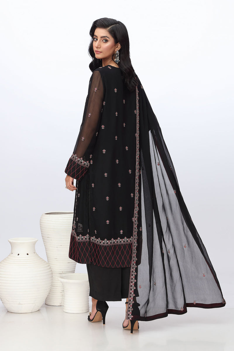EMBROIDERED CHIFFON 2 PCS (UNSTITCHED)