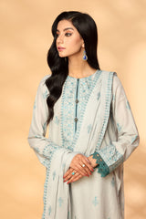 EMBROIDERED LAWN 3 PCS (UNSTITCHED)