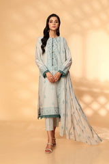 EMBROIDERED LAWN 3 PCS (UNSTITCHED)