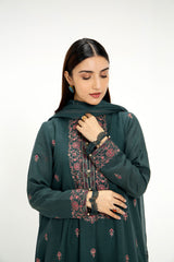 EMBROIDERED COTTON KARANDI  3 PCS (UNSTITCHED)