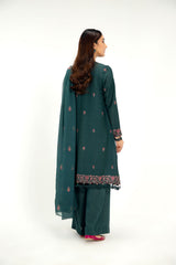 EMBROIDERED COTTON KARANDI  3 PCS (UNSTITCHED)