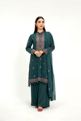 EMBROIDERED COTTON KARANDI  3 PCS (UNSTITCHED)