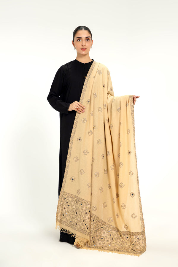 EMBROIDERED KARANDI LAWN SHAWL