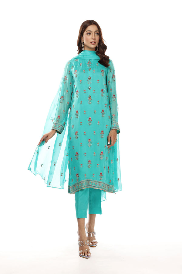 EMBROIDERED  CHIFFON 2 PCS