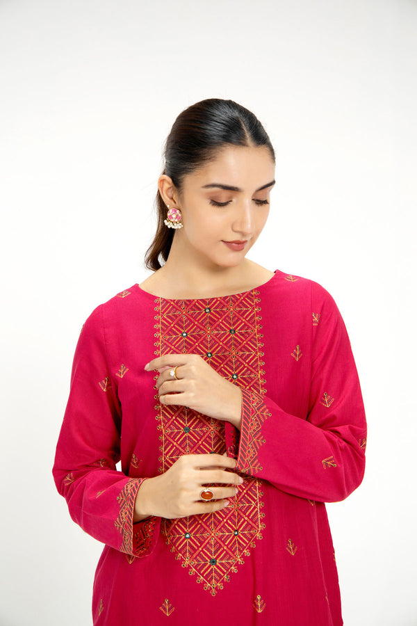 EMBROIDERED KHADDAR 2 PCS (UNSTITCHED)