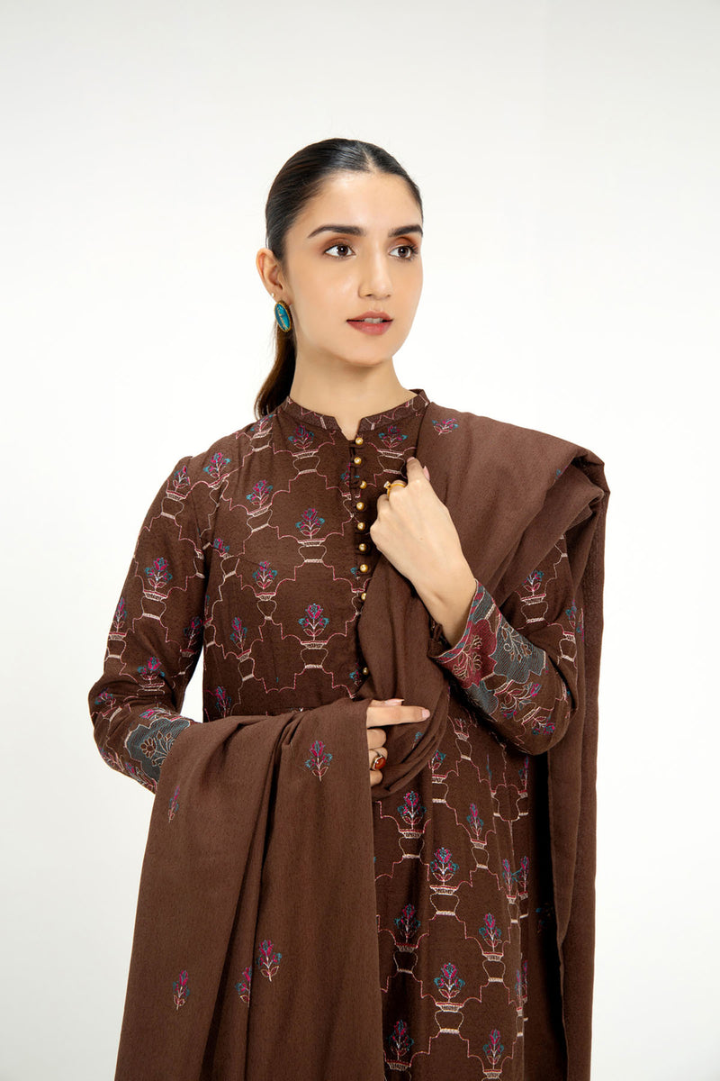 EMBROIDERED KARANDI LAWN 3 PCS (UNSTITCHED)