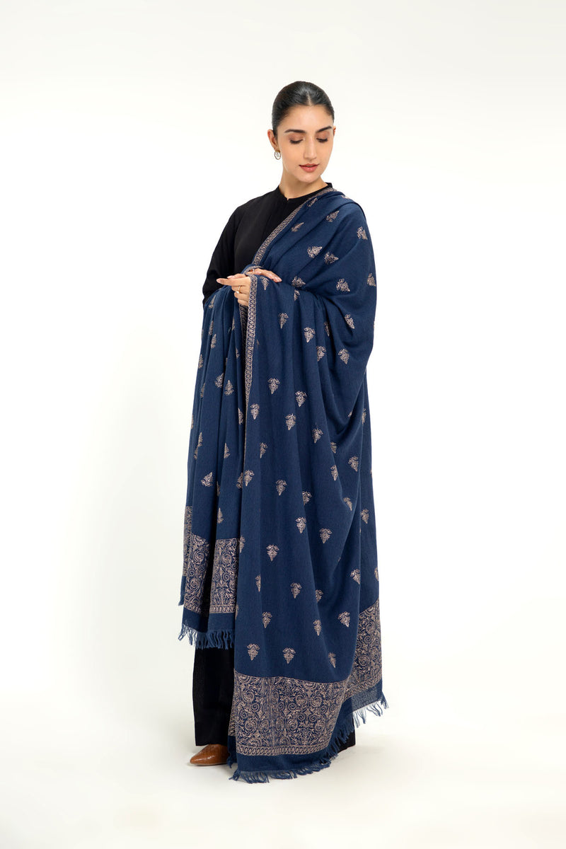 EMBROIDERED KARANDI LAWN SHAWL