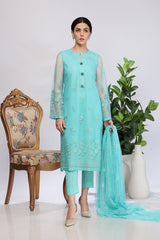 EMBROIDERED  POLYESTER NET 2 PCS