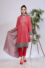 EMBROIDERED & PRINTED LAWN 2 PCS
