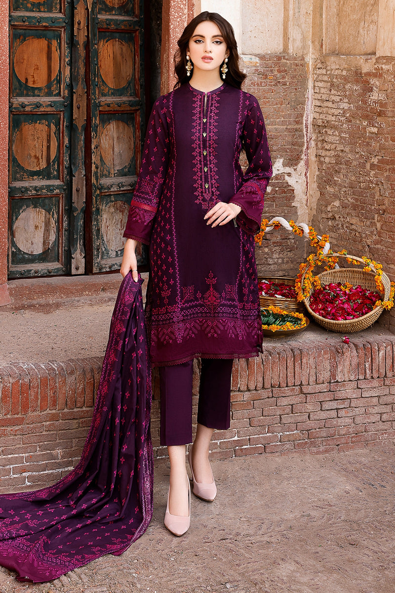 EMBROIDERED & PRINTED LAWN 2 PCS