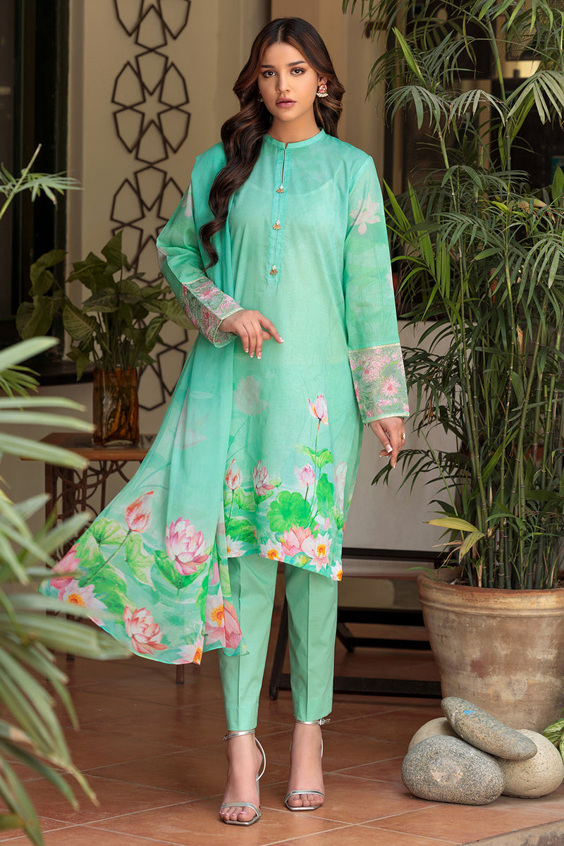 PRET  EMBROIDERED & PRINTED LAWN 3 PCS