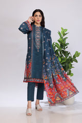 EMBROIDERED & PRINTED LAWN 3 PCS