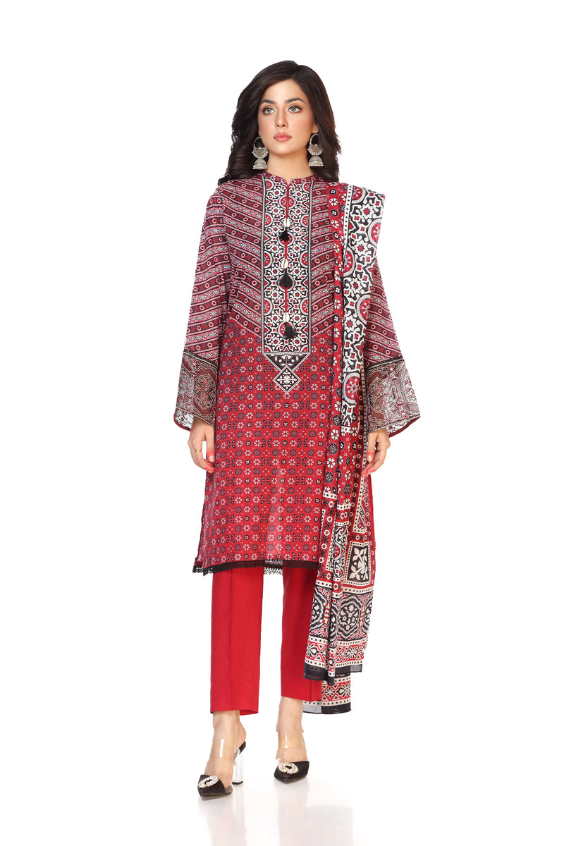 PRET EMBROIDERED & PRINTED LAWN 2 PCS